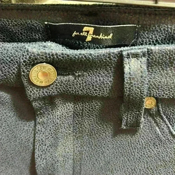 7 For All Mankind blue skinny jeans size 27 - Picture 2 of 6